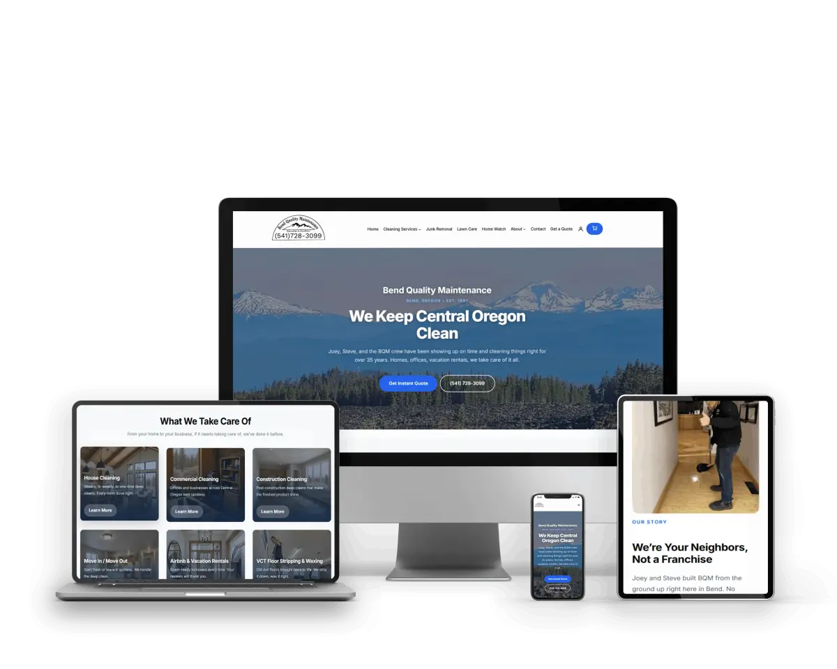 Bend Quality Maintenance - Property Care Dashboard